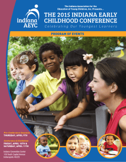THE 2015 INDIANA EARLY CHILDHOOD