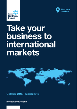 Take your business to international markets