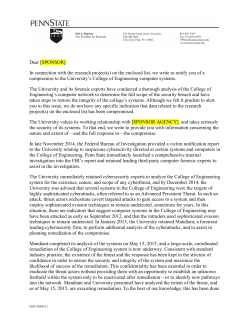 copy of the letter being sent to research partners