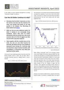 INVESTMENT INSIGHTS, April 2015