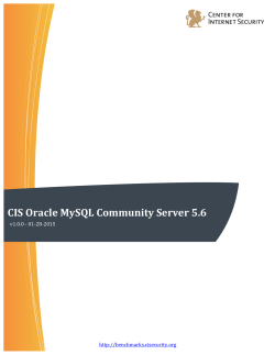 CIS_Oracle_MySQL_Community_Server_5.6_Benchmark_v1.0.0