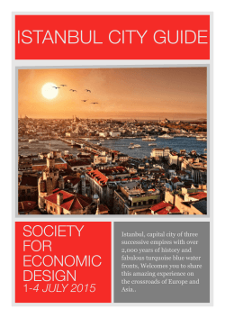 SED Istanbul Guide Book v001 - Conference on Economic Design