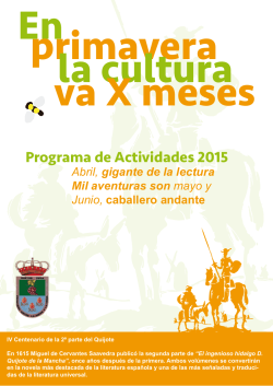 programa primavera 2015 - Ayuntamiento de HuÃ©tor Vega