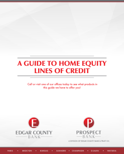 a guide to home equity lines of credit