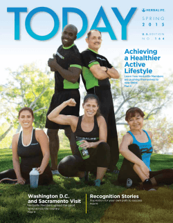 Achieving a Healthier Active Lifestyle