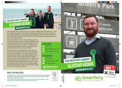 ALASDAIR KEDDIE - South East Dorset Green Party