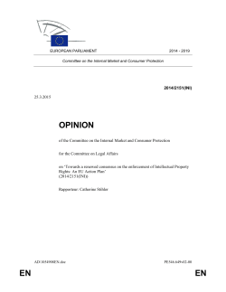 EN EN OPINION - European Digital Rights