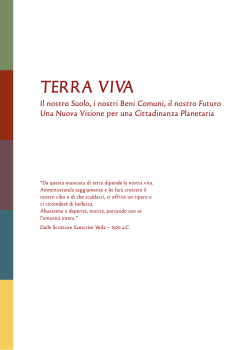 "MANIFESTO TERRA VIVA" (in italiano)