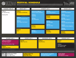 PDF of the SEEfest 2015 Schedule