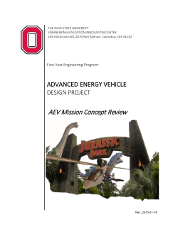 AEV Mission Concept Review - EEIC Courses Home Page