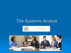 Systems Analyst - SEE-ICT