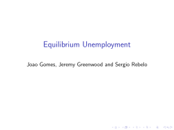 Equilibrium Unemployment