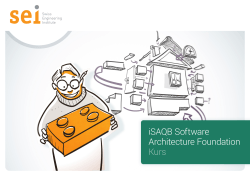 iSAQB Software Architecture Foundation Kurs - SEI