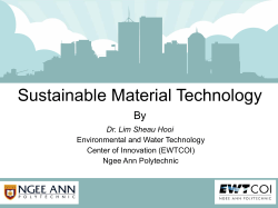 EWTCOI: Sustainable Material Technology
