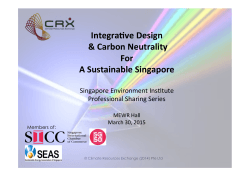 Vinod Kesava - Singapore Environment Institute