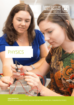 PHYSICS - Engineering and Information Sciences