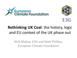 Rethinking UK Coal