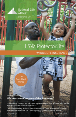 LSW ProtectorLife - National Life Group