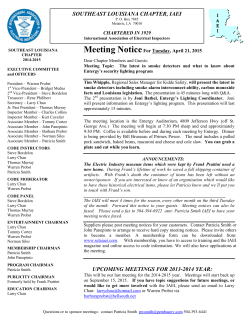 to Get a printable copy of this month`s Meeting Notice