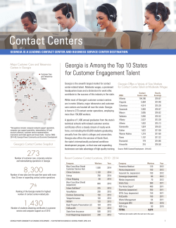 Contact Centers - Select Georgia