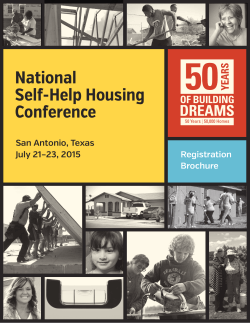 the National Self-Help Housing Conference Registration