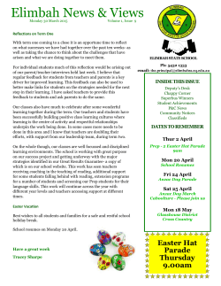 Newsletter-March-30-2015 - Elimbah State School