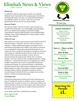 Newsletter-May-11-2015 - Elimbah State School