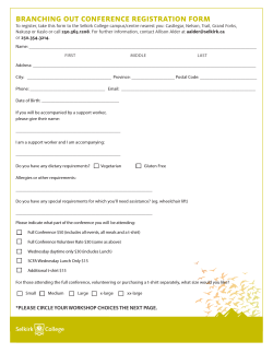 the Registration Form