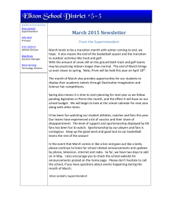 March 2015 Newsletter - Elkton Public School District 5-3