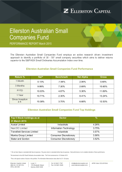 Ellerston Australian Small Companies Fund