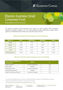 Ellerston Australian Small Companies Fund