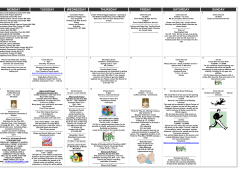 Activities and Events Calendar âJanuary s
