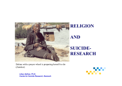 RELIGION AND SUICIDE