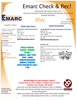 Emarc Check & Rec May Newsletter!