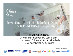 Investigation of Mask Defect Density in Full-Field EUV