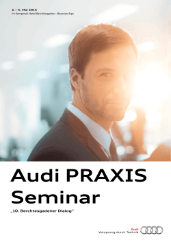 Audi PRAXIS Seminare