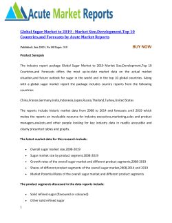 Global Sugar Market to 2019
