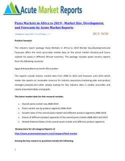 Pasta Markets in Africa