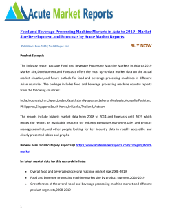 Food and Beverage Processing Machine Markets in Asia