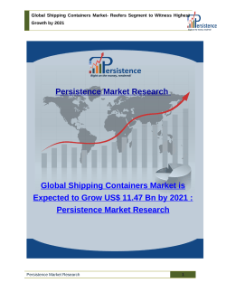 Global Shipping Containers Market- Reefers Segment to Witness Highest Growth by 2021