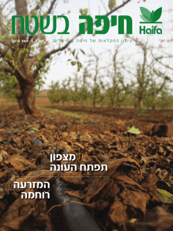 עלון המידע לחקלאי של חיפה כימיקלים | גיליון מס` 7 | ינואר 2015 - Haifa