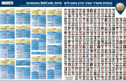נבחרת משרדי עורכי הדין המובילים BdiCode 2015 בתחומים:
