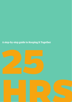 A step-by-step guide to Keeping It Together