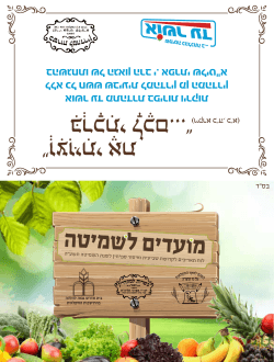 לוח תאריכים לשנת השמיטה תשעה