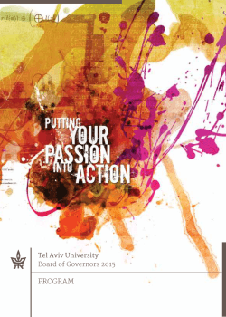 PROGRAM - Tel Aviv University