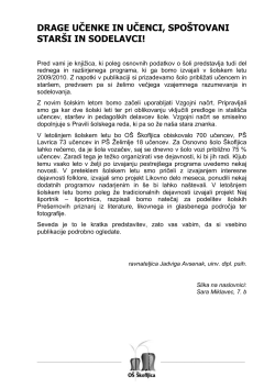 Publikacija 2009/10 - Osnovna šola Škofljica