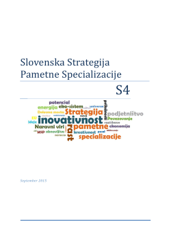 Slovenska strategija pametne specializacije - S4