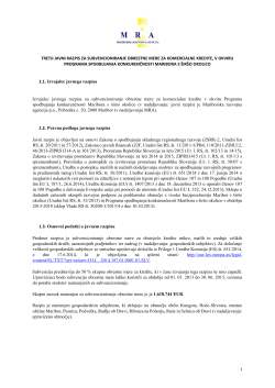 Tretji javni razpis za subvencioniranje OM – objava UL 62 2015