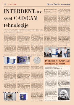 18-20 INTERDENT-ov svet CAD/CAM tehnologije