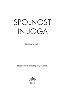 Nekaj strani iz knjige Splonost in joga